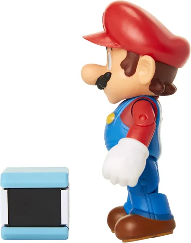 Vista 5 de Super Mario Figura de acción articulada coleccionable de Mario de 4 pulgadas con accesorio de prisionero de guerra