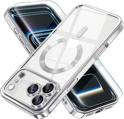 Vista 107 de Misea Funda magnética para iPhone 14 compatible con MagSafe [nunca amarillenta] [protección contra caídas de grado militar] protector completo
