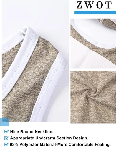 Vista 5 de ZWOT Trans Binder 6 Rows Clasp Chest Binder Tomboy FTM Binder Top Breast Binder Trans for Large Breasts Elastic Tank Top