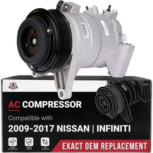 Vista 12 de Compresor de CA Honda CRV - Compatible con vehículos Honda CR-V 2002-2006, 2.4L - Reemplaza al compresor de aire acondicionado HVAC 10663AC