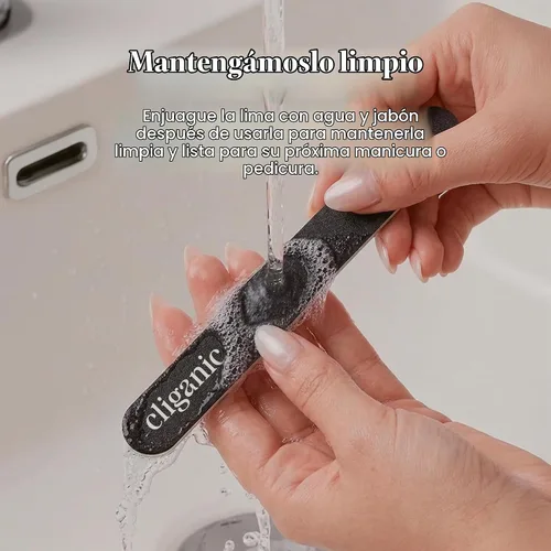 Vista 5 de Limas profesionales para uñas (12 unidades), Negro