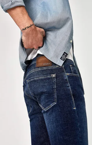 Vista 4 de Mavi Jeans de pierna recta de tiro regular Zach para hombre