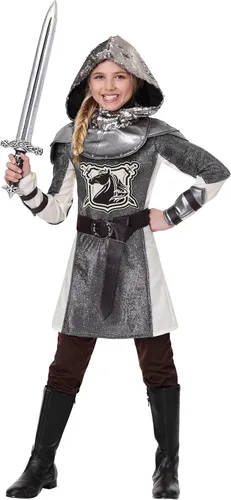 Vista 2 de Disfraz de caballero medieval para niña