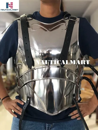 Vista 4 de Nautical-Mart Lady Cuirass - Traje de armadura de pecho con correa para brazo y pierna