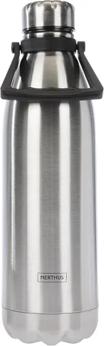 Vista 31 de NERTHUS FIH 712 - Botella aislada de doble pared para diseño frío y caliente, acero inoxidable, 11.8 fl oz, sin BPA, 18/8, color azul bebé