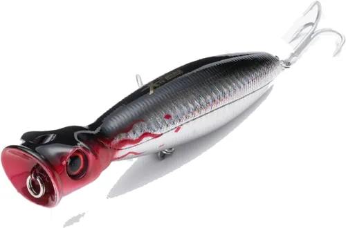 Vista 10 de KINGDOM 5 Colores Big Splash Long Casting Popper Pesca Señuelos 9.5/16/1.27 oz Flotante Agua Pesca Plugs 80/100/5.118 in Ruido Mejorado 3D Simulado