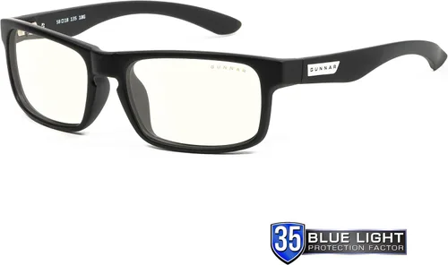 Vista 3 de GUNNAR - Gafas prémium para juegos y computadora - Bloquean el 35% de la luz azul - Enigma, ónix, tinte transparente