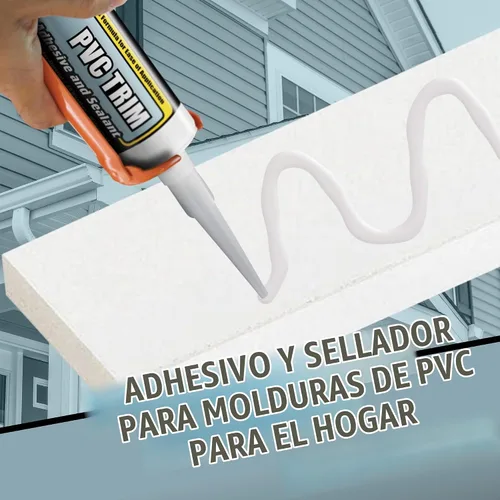 Vista 5 de Adhesivo y sellador de moldura de PVC blanco