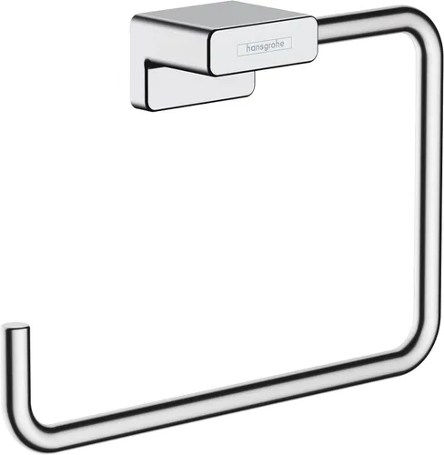 Vista 6 de hansgrohe AddStoris 41754340 - Toallero en cromo negro cepillado, accesorios de 5 pulgadas
