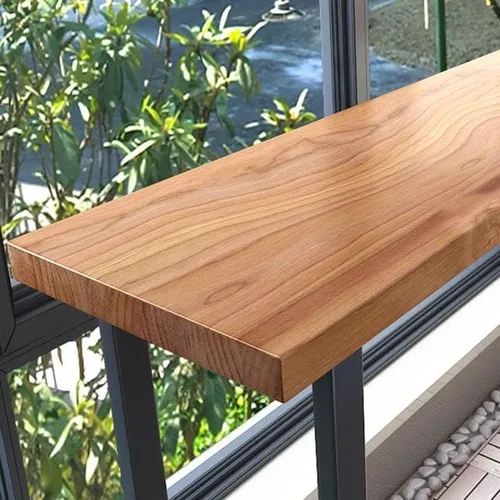 Vista 6 de Mesa de bar, estrecha y larga de madera, mesa rectangular para cocina, comedor, mesa de café, reposapiés, mesa de altura para espacio estrecho, sala