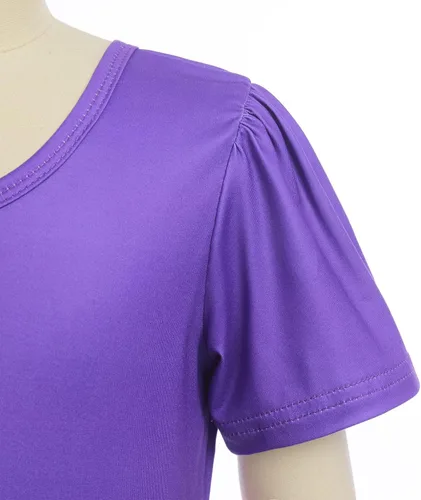 Vista 4 de Vestido de manga corta para niña, vestido de fiesta con vuelo de arco iris, vestido de verano acampanado, casual, vestido de patinadora