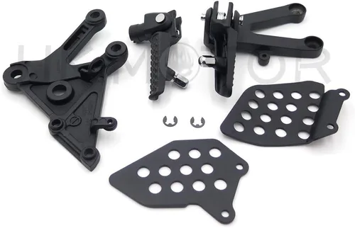 Vista 5 de HONGK - Soporte de clavijas de pie delantero negro compatible con Cbr600Rr 2003 2004 2005 2006 [B01C0STRSU]