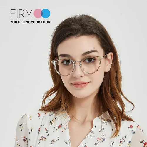 Vista 3 de Firmoo Lentes de bloqueo de luz azul para computadora para mujeres/hombres, antifatiga ocular antirayos azules
