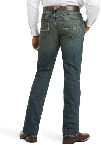 Vista 2 de ARIAT Jeans ajustados y apilables M5 de pierna recta para hombre, Carson Dakota
