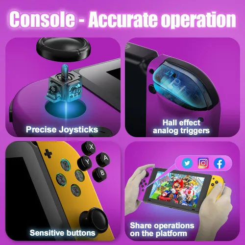 Vista 4 de Controller Replacement for Switch Controller,Switch Controllers Support Dual Vibration/Wake-up/Motion(POA)