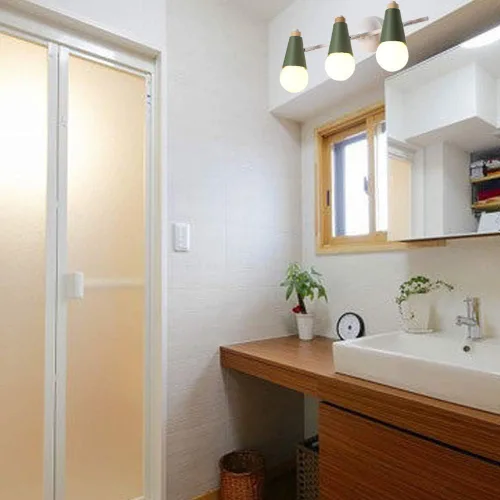 Vista 5 de Lámpara de pared ajustable de 3 cabezales sin taladrar, con interruptor de temporizador regulable, con certificación UL, de 5 pies, compatible