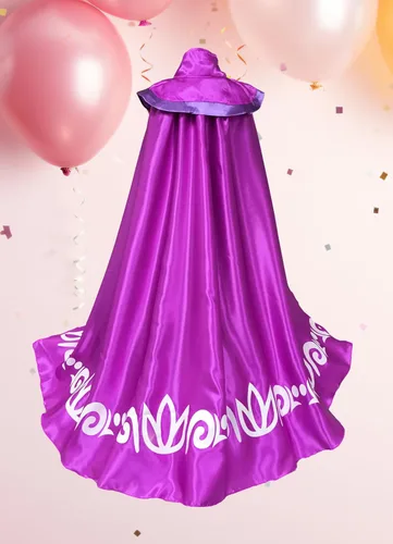 Vista 4 de Conjunto de guantes de capa larga para niñas, accesorios de coronación de princesa