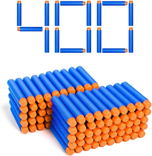 Vista 6 de Nerf N Strike Blaster Compatible Dart Bullets, Compatible with All Elite 2.0 Series Blasters Blue