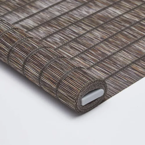 Vista 2 de Persilux Persianas enrollables con cenefas de filtro de luz de tamaño personalizado, con aspecto de bambú, sin cables, para ventanas, persianas