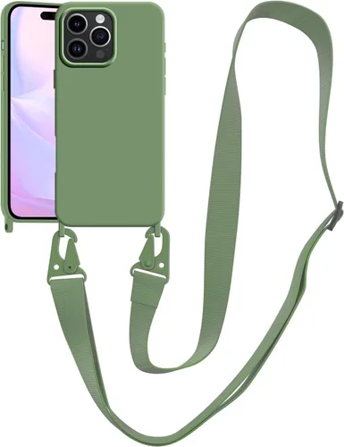 Vista 145 de Funda compatible con iPhone 8 Plus, iPhone 7 Plus/6 Plus/6S Plus con cordón, funda cruzada para iPhone con correa ajustable de silicona para iPhone