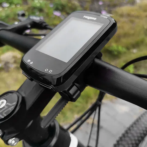 Vista 6 de Soporte de luz para manillar delantero de bicicleta, soporte de expansión para computadora de bicicleta, soporte de linterna ajustable para manillar