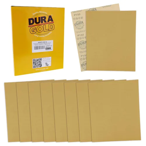 Vista 19 de Dura-Gold Hojas de papel de lija doradas de 9 x 11 pulgadas, grano 400