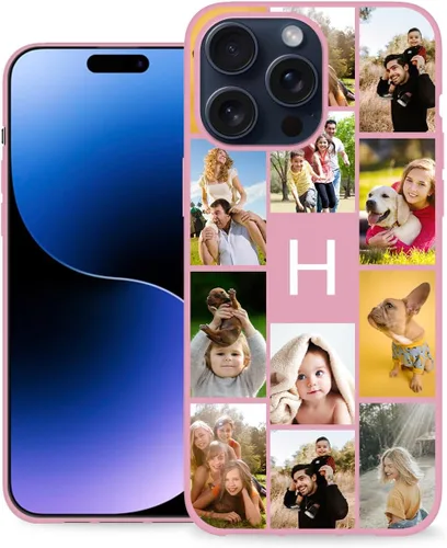 Vista 31 de Funda de teléfono personalizada para Apple iPhone 16, 15, 14, 13, 12, 11 Pro Max Plus Mini XR X XS 8 7+ SE 2022 2020 con imagen, logotipo, texto 01