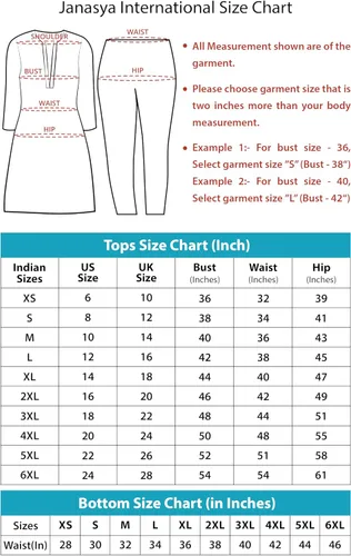 Vista 2 de Janasya Conjunto de Kurta tradicional étnico festivo para mujeres indias para Diwali