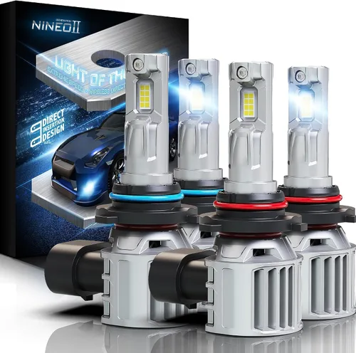 Vista 14 de NINEO - Bombillas H4, 600% de alto brillo de inserción directa, inalámbricas con ventilador, Plug&Play, luces antiniebla, paquete de 2