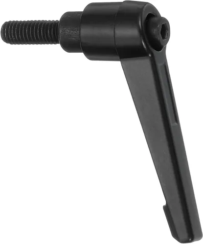 Vista 27 de uxcell Perillas ajustables M5 x 0.472 in, mango de rosca macho, botón de trinquete de liberación rápida, perno giratorio para maquinaria de torno