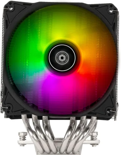 Vista 2 de Silverstone Technology Hydrogon D120 ARGB Enfriador de CPU de doble torre, HYD120-ARGB, ahora con soporte LGA1700 y LGA1851