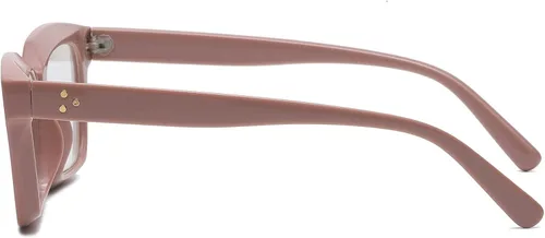 Vista 4 de EYLRIM Gafas clásicas de lente transparente con marco cuadrado grueso para mujeres y hombres, anteojos sin receta
