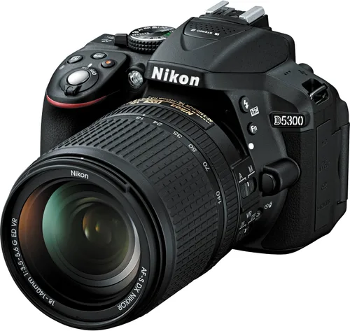 Vista 6 de Nikon D5300 24.2 MP CMOS Cámara Digital SLR con Wi-Fi Integrado y GPS Solo Cuerpo (Roja)