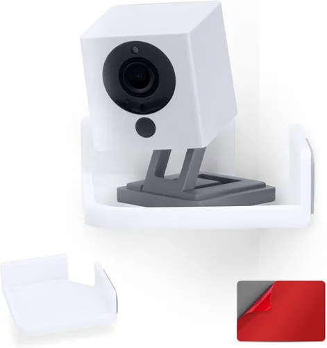 Vista 11 de BRAINWAVZ Estante flotante pequeño de 4 pulgadas, adhesivo y atornillado, para altavoces Bluetooth, cámaras, plantas, juguetes, libros y más, Blanco