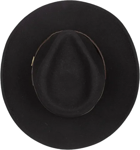 Vista 4 de Stetson Sturgis Pinchfront - Gorro de fieltro de lana aplastable para hombre Negro