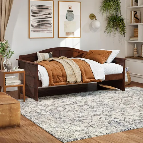 Vista 13 de AFI, Sofá cama de madera Acadia, individual, espresso