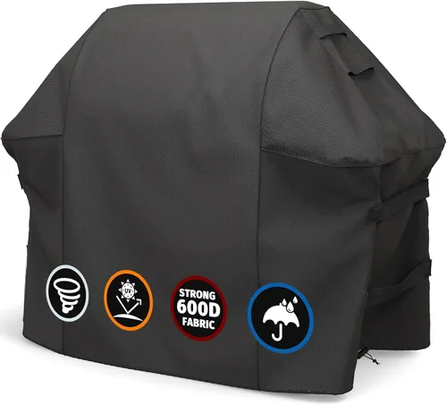Vista 10 de SHINESTAR Funda para parrilla al aire libre, se adapta a Weber Spirit 200 y Spirit II 200 parrilla de gas 600D Oxford resistente a prueba de agua