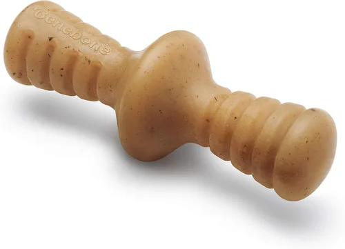 Vista 17 de Benebone Bone - Juguete masticable duradero para perros para masticadores agresivos, tocino real, fabricado en Estados Unidos, pequeño