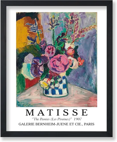 Vista 8 de Monem Art - Póster vintage de Henri Matisse – Gato retro con estampado de pez rojo – Arte de fauvismo – Arte animal – Pintura clásica – Arte fino