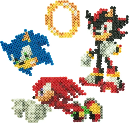 Vista 9 de Perler 80-57249 Sonic the Hedgehog Deluxe Fused Bead - Kit de actividades Sonic el erizo