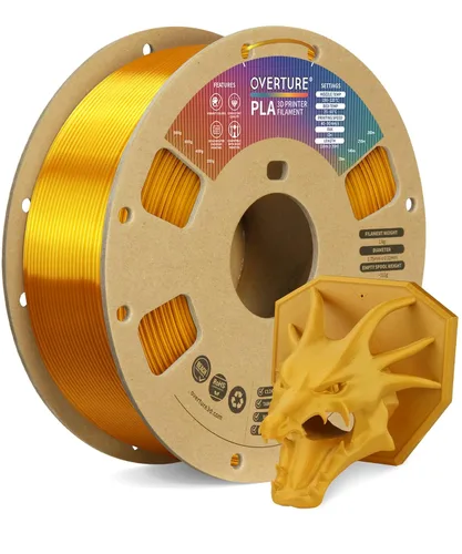 Vista 72 de OVERTURE Paquete de 10 filamentos PLA de 0.069 lbs (0.069 in), filamento de impresora 3D de herido ordenado, paquete de 10 bobinas de 2.2 libras