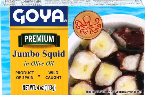 Vista 3 de Goya Foods Octopus Style - Piezas de calamar en aceite de oliva, 4 onzas (paquete de 25)