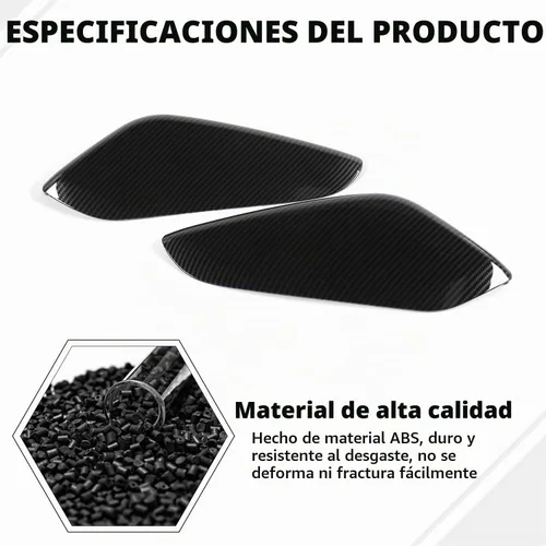 Vista 4 de Cubierta lateral de panel de palanca de cambios de fibra de carbono para Chevrolet Chevy Camaro 2016-2026, accesorios interiores