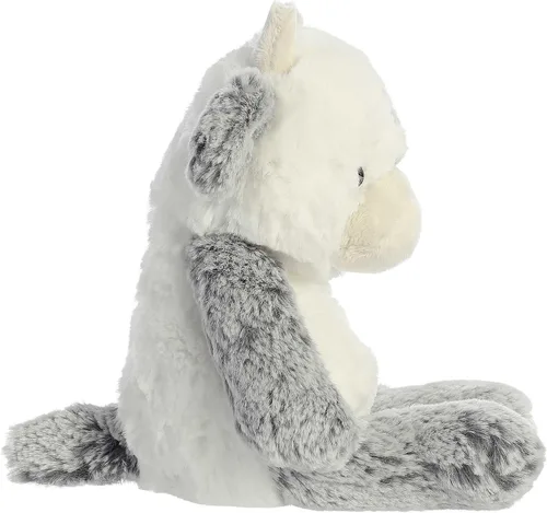 Vista 3 de Aurora® Snuggly Sweet & Softer™ - Animal de peluche de vaca - Compañero reconfortante - Juego imaginativo - Blanco 6.5 pulgadas