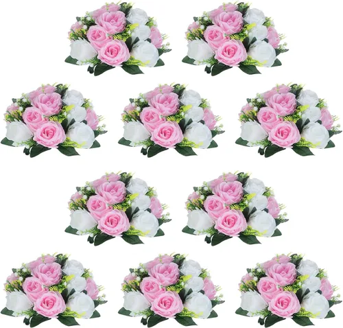 Vista 61 de NUPTIO Rosas Artificiales Negras Flores: Ramo de Flores Falsas Decoraciones de Halloween - 15 Cabezas Centros de Mesa de Rosas Artificiales con Base
