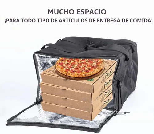 Vista 6 de Bolsa de entrega calentada aislada Bolsa de transporte de pizza