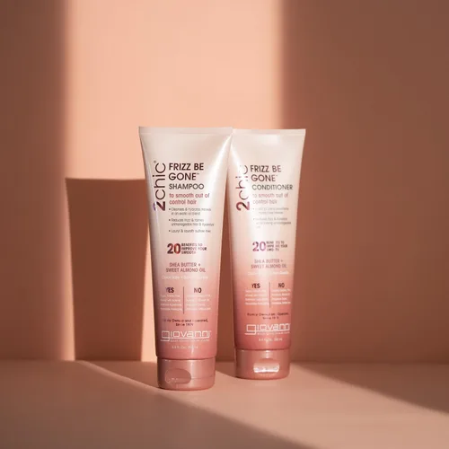 Vista 2 de GIOVANNI 2chic Frizz Be Gone Champú con Macadamia y Coco, 8.5 oz