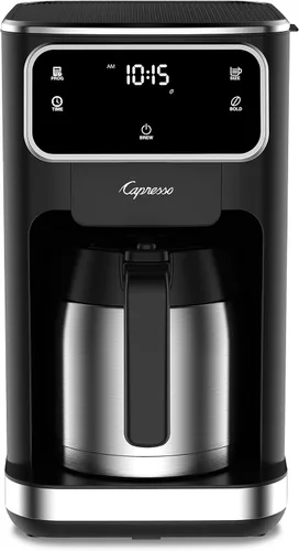 Vista 2 de Capresso Cafetera con pantalla táctil de 10 tazas con jarra térmica