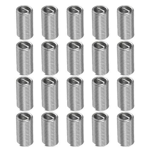 Vista 7 de HARFINGTON 20pcs Insertos de rosca de alambre M3 x 0.5 3D 304 Acero inoxidable helicoidal alambre en espiral roscado manga