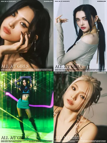 Vista 2 de EVERGLOW [ALL MY GIRLS] 4th Single Album (DARK + SAVAGE - 2 Ver Set.) K-POP SEALED